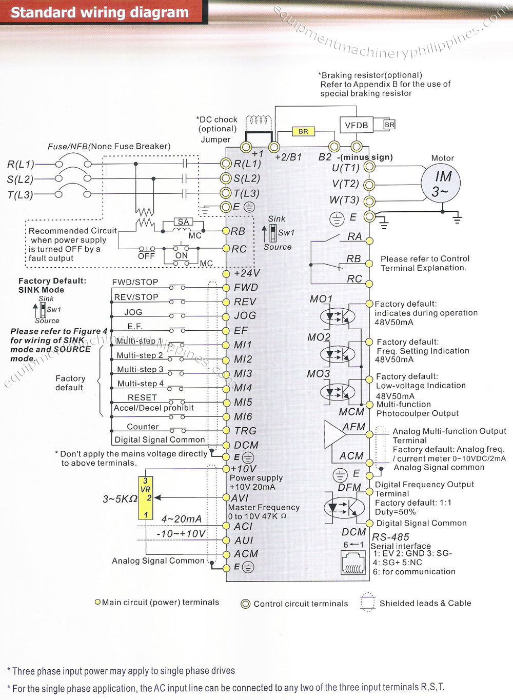 VFD's and 3phase Induction motors FAQ corner / pls. Read ... 3 phase 220v wire diagram 