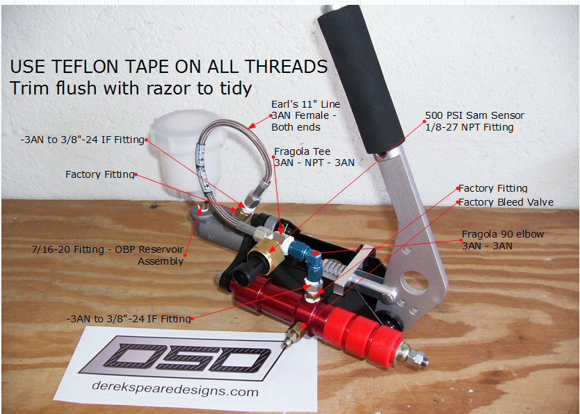 Tutorial Hydraulic handbrake converted to loadcell
