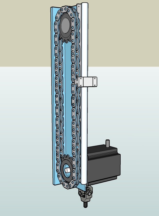 6 DOF simulator chain / belt driven
