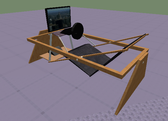 Designing sim rig in 3d-software