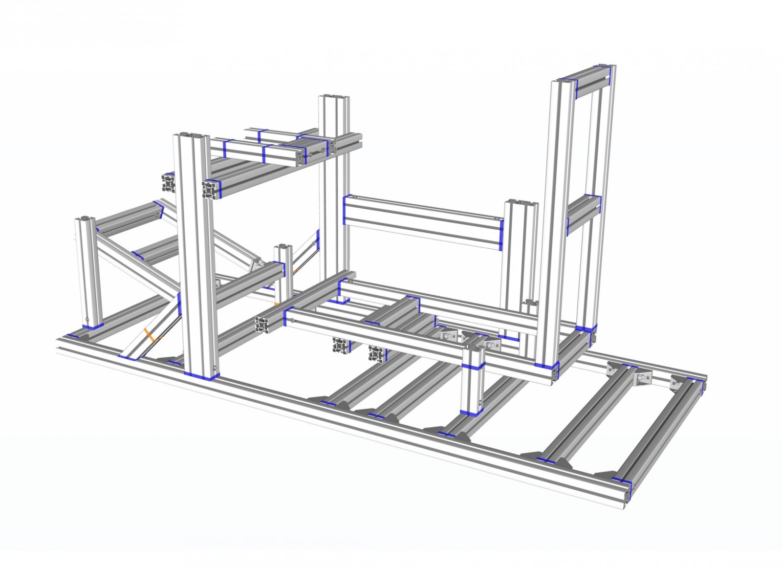 Aluminum 80/20 Profile Rig with 2DOF Seat Mover for PS4 / PC (w
