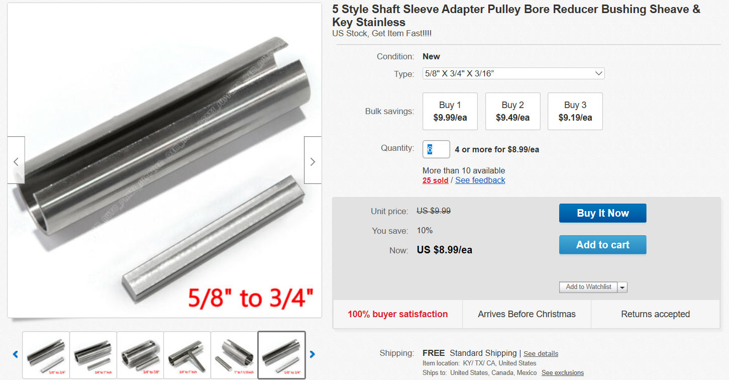 Question Using a shaft sleeve?