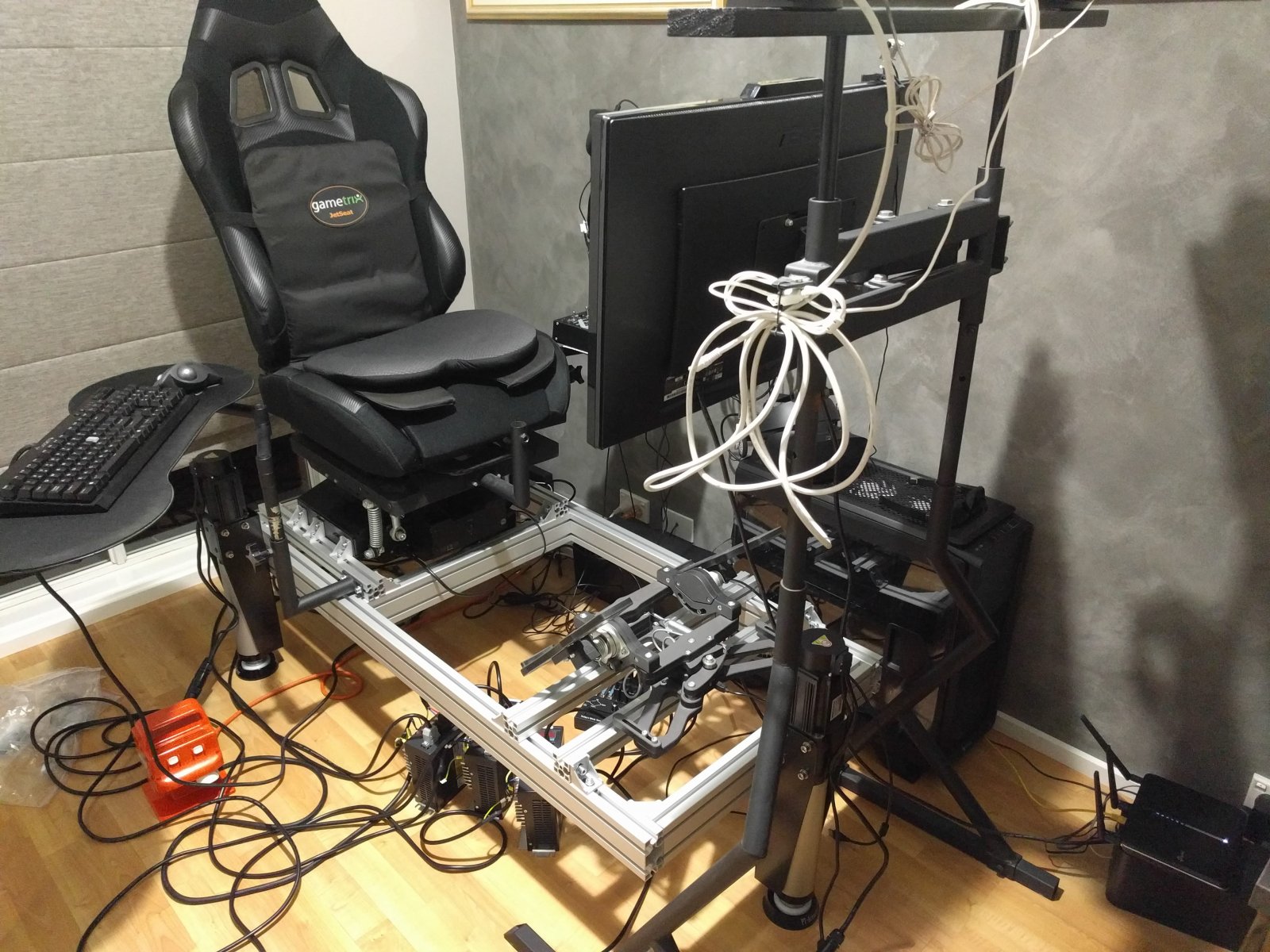 My 3DOF 3actuator rig PTActuators