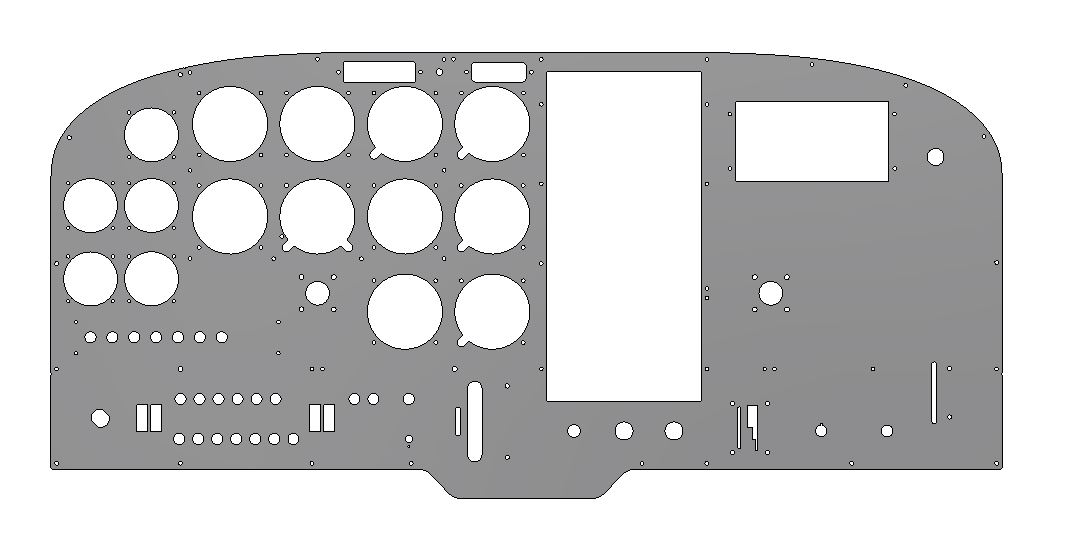 Cessna 172 Cockpit Panel Dimensions