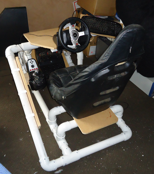 Eao Robbies Static Sim To Seat Mover Conversion - Diy Sim Racing Cockpit Plans Pvc