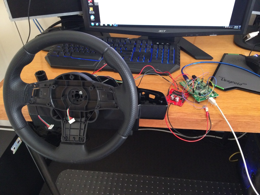 DIY FFB Steering wheel (MMosFFB ) (In Progress)