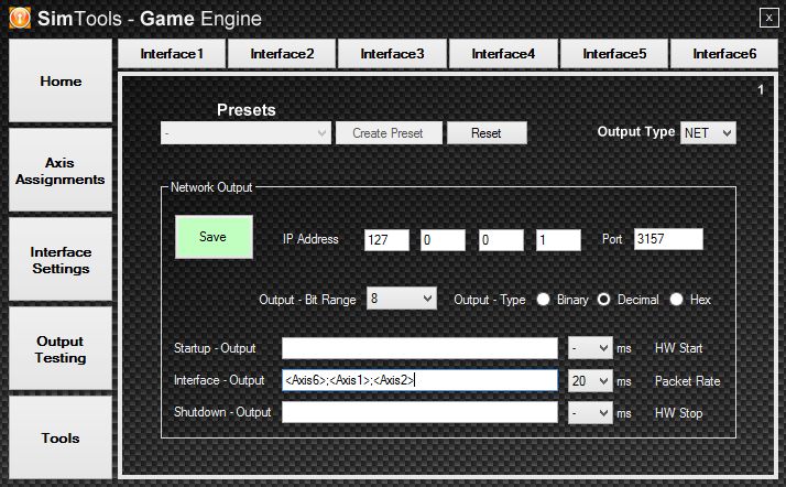 SimTools Game Engine Interface